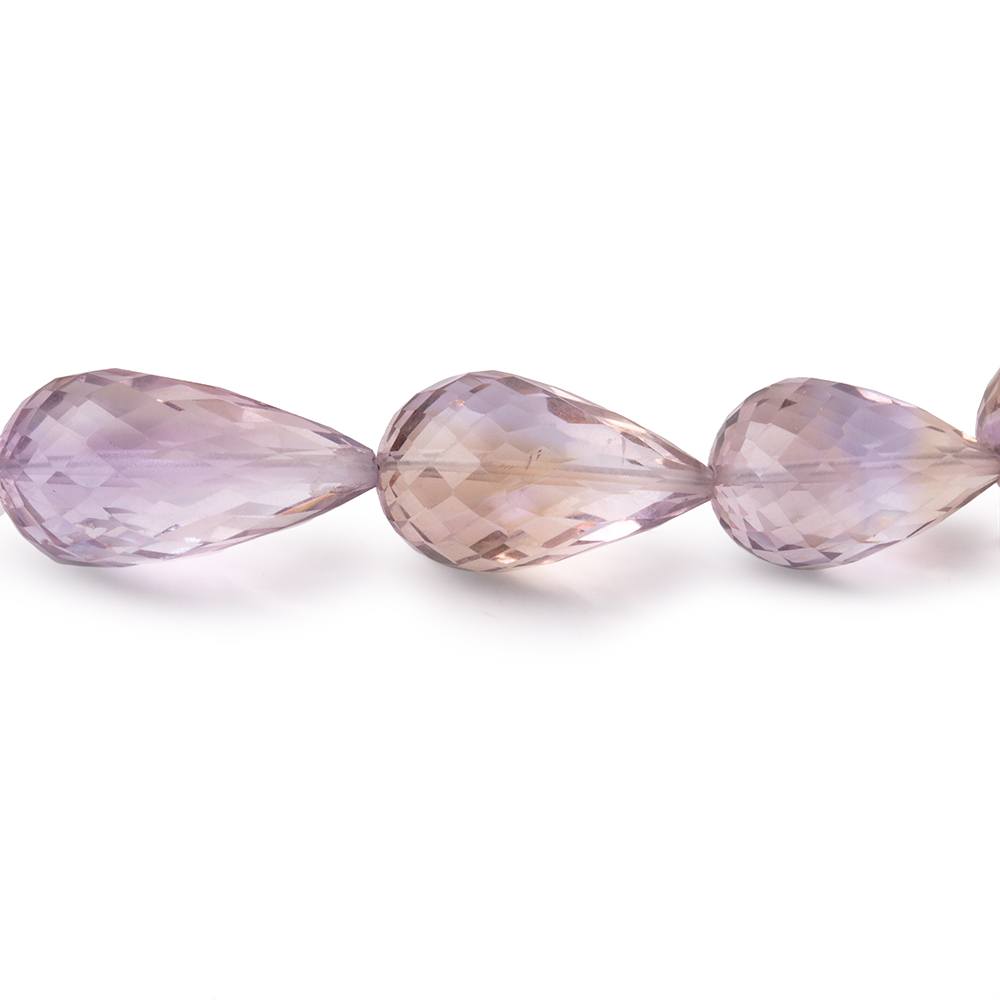 13x8-20x11mm Ametrine Straight Drilled Faceted Tear Drops 14 inch 25 pieces - Beadsofcambay.com