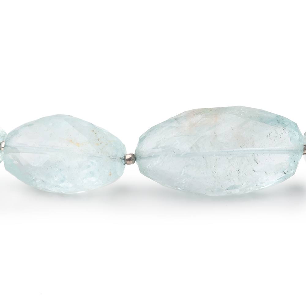 13x8-31x16mm Aquamarine Faceted Nugget Beads 18 inch 23 pieces AA - Beadsofcambay.com