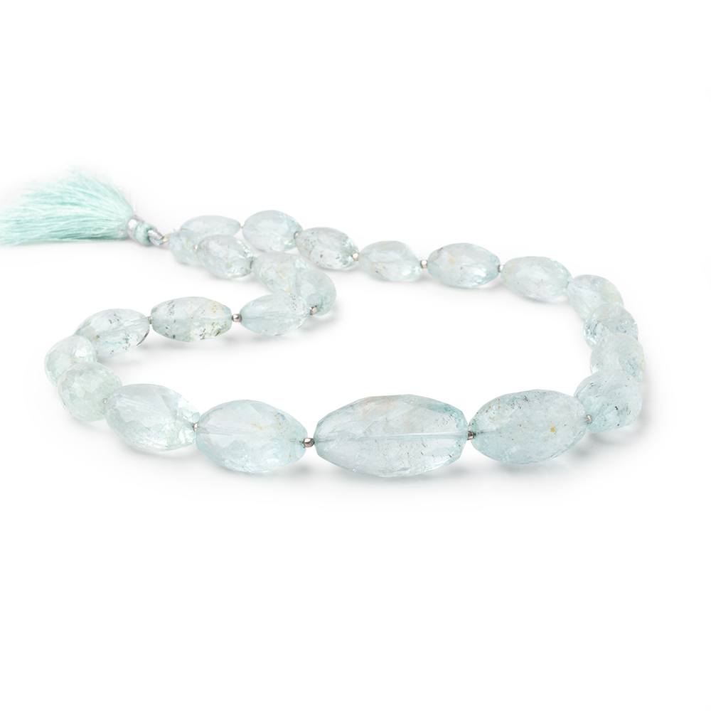 13x8-31x16mm Aquamarine Faceted Nugget Beads 18 inch 23 pieces AA - Beadsofcambay.com