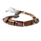 13x8.5-22x14.5mm Australian Boulder Opal plain oval tube beads 13.5 inch 17 pieces AA view 1