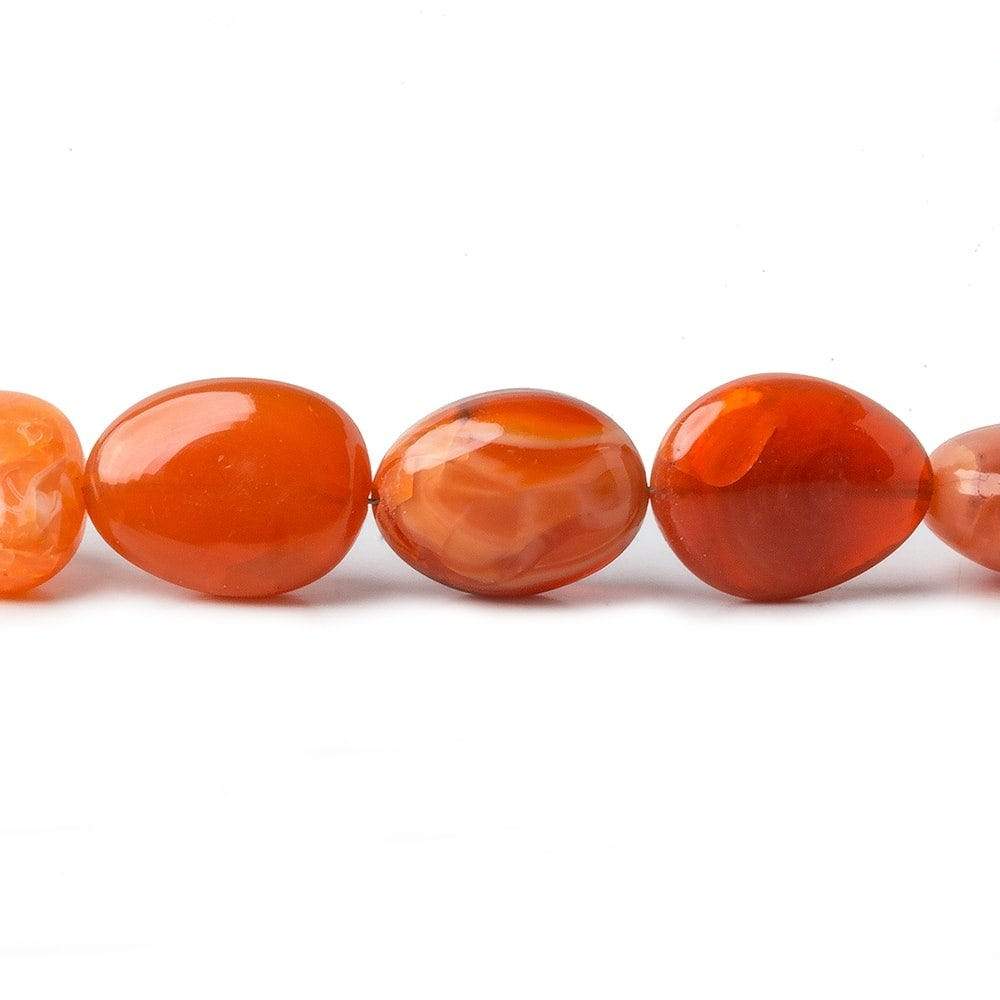 13x9-17x12mm Fire Opal Plain Nugget Beads 18 inch 27 pieces A - Beadsofcambay.com