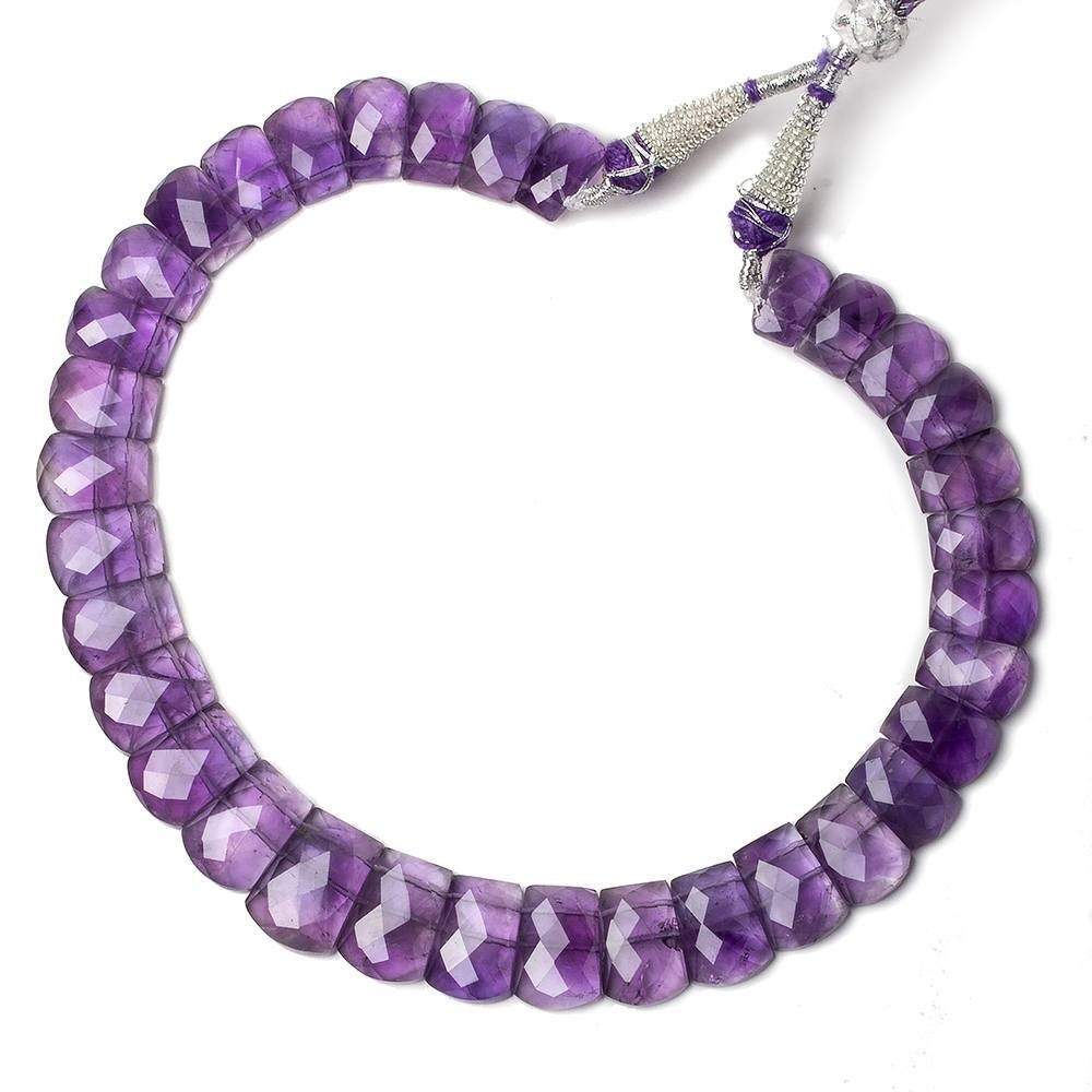 13x9-18x13mm Amethyst double drilled faceted fancy shape collar 33 beads - Beadsofcambay.com