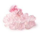 13x9-21x11mm Rose Quartz Faceted Tear Drop Beads 8 inch 54 pieces - Beadsofcambay.com