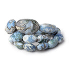 13x9-27.5x18mm Owyhee Blue Opal Plain Nugget Beads 17 inch 24 pieces AAA - Beadsofcambay.com