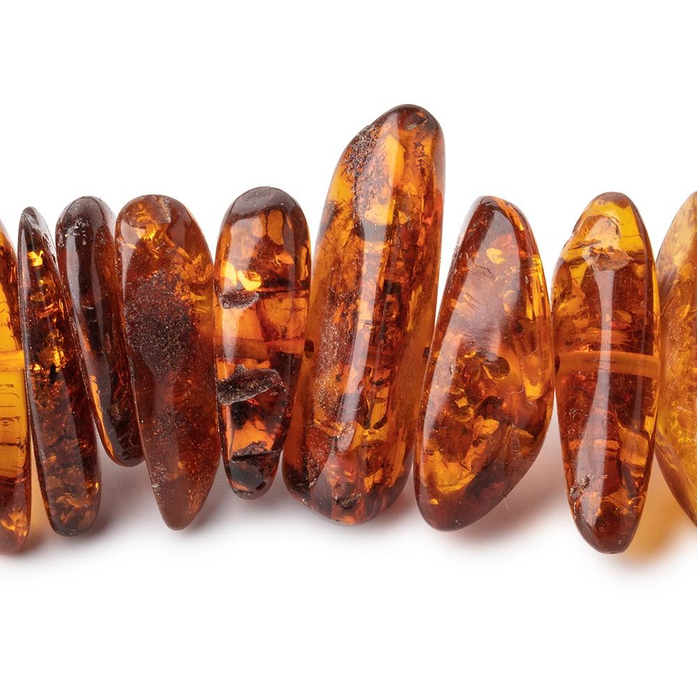 13x9-30x10mm Baltic Amber Plain Nugget Beads 24 inch 96 pieces - Beadsofcambay.com
