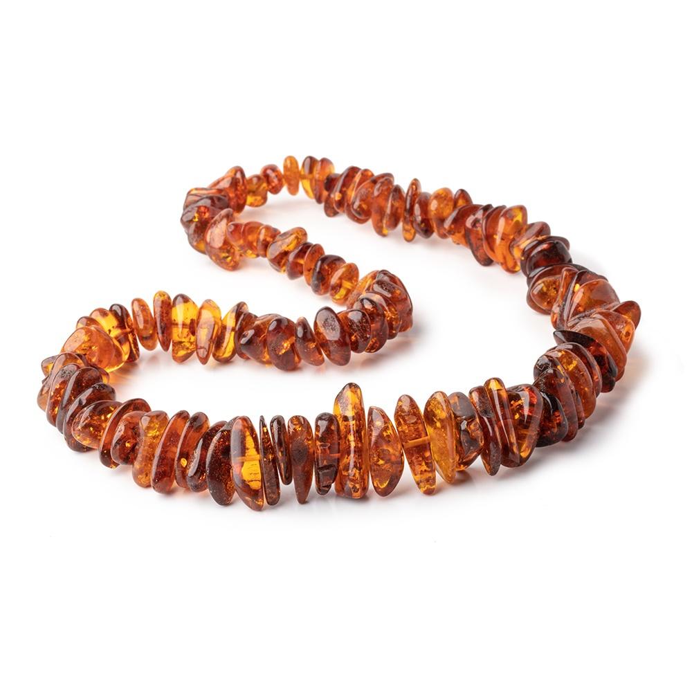 13x9-30x10mm Baltic Amber Plain Nugget Beads 24 inch 96 pieces - Beadsofcambay.com
