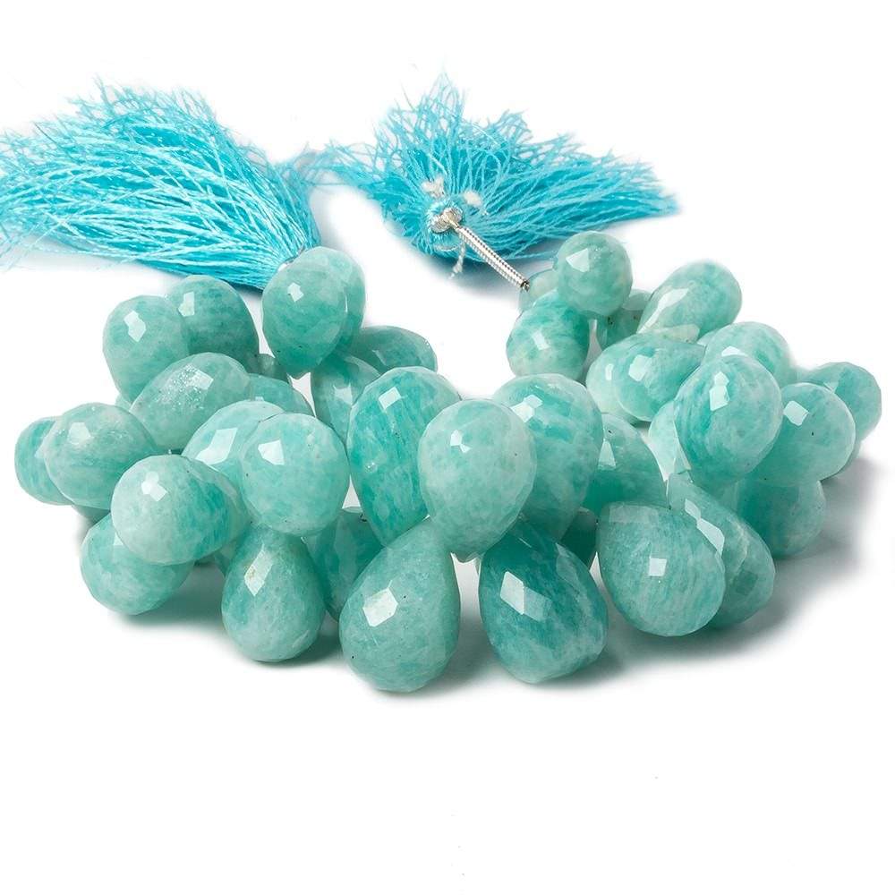 13x9mm - 20x13mm Amazonite Faceted Tear Drop Beads 7 inch 46 pieces AA - Beadsofcambay.com