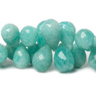 13x9mm - 20x13mm Amazonite Faceted Tear Drop Beads 7 inch 46 pieces AA - Beadsofcambay.com