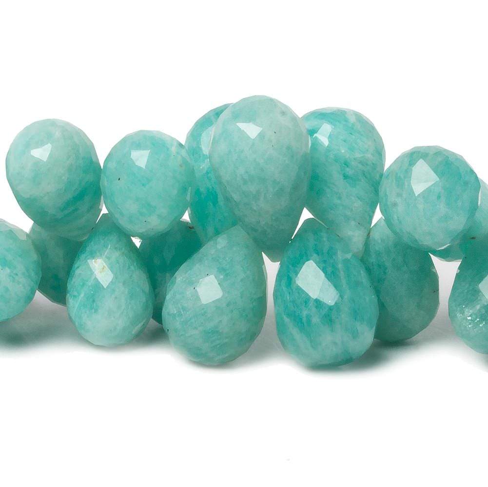 13x9mm - 20x13mm Amazonite Faceted Tear Drop Beads 7 inch 46 pieces AA - Beadsofcambay.com