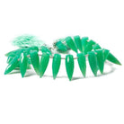 14-16mm Green Onyx Faceted Fancy Beads 8 inch 26 pieces - Beadsofcambay.com