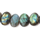 14-16mm Labradorite Faceted Oval Beads 7.5 inch 14 pieces - Beadsofcambay.com