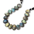14-16mm Labradorite Faceted Oval Beads 7.5 inch 14 pieces - Beadsofcambay.com