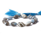 14-16mm Owyhee Denim Blue Opal Faceted Marquise Beads 8 inch 13 pcs - Beadsofcambay.com
