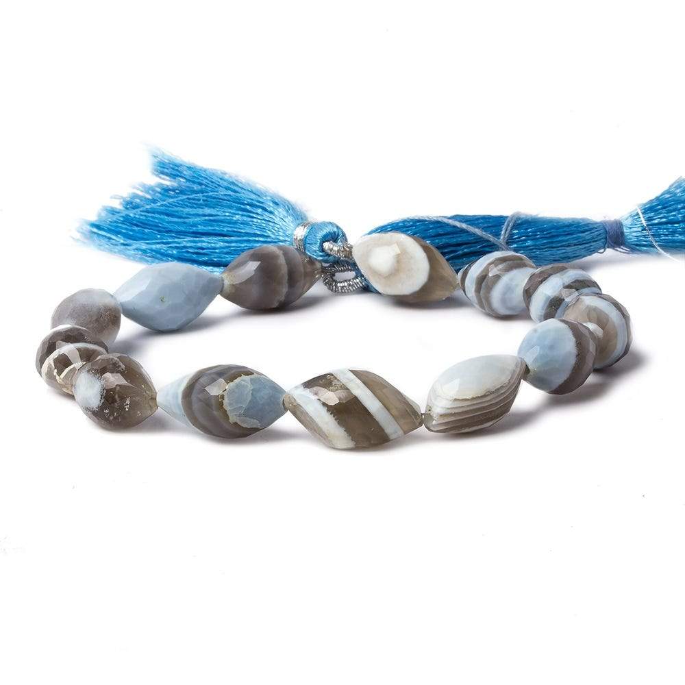 14-16mm Owyhee Denim Blue Opal Faceted Marquise Beads 8 inch 13 pcs - Beadsofcambay.com