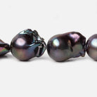 14-17mm Peacock Ultra Baroque Freshwater Pearls 17 inch 19 pcs .8mm drill hole AAA - Beadsofcambay.com
