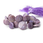 14-19mm Turkish Purple Jade Faceted Coin Beads 7.5 inch 29 pieces - Beadsofcambay.com