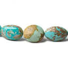 14-20mm Persian Turquoise Plain Nugget Beads 18 inch 27 beads - Beadsofcambay.com