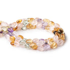 10x9-14x10mm Multi-Gemstone plain nugget beads 16 inch 32 pieces A - BeadsofCambay.com
