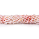 2.5mm Pink Peruvian Opal Micro Faceted Round 13 inch 154 beads AAA - BeadsofCambay.com