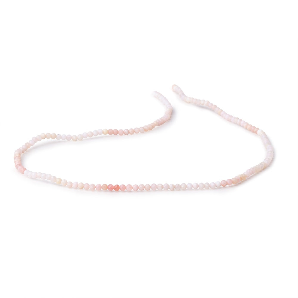 2.5mm Pink Peruvian Opal Micro Faceted Round 13 inch 154 beads AAA - BeadsofCambay.com