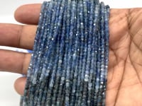 Beadsofcambay 2.5mm Shaded Kyanite Micro Faceted Cube Beads 12.5 inch 128 pieces View 1
