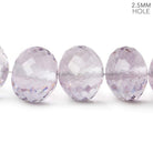 14.5-16mm Amethyst large hole Faceted Rondelle Beads 16 inch 33 pieces AA - Beadsofcambay.com