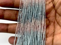 Beadsofcambay 2.2mm Multi Color Beryl Micro Faceted Round Beads 12.5 inch 160 pieces