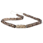 14.5x6-22x7mm Smoky Quartz concave faceted tubes 15 inch 22 beads AAA - Beadsofcambay.com