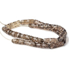 14.5x6-22x7mm Smoky Quartz concave faceted tubes 15 inch 22 beads AAA - Beadsofcambay.com