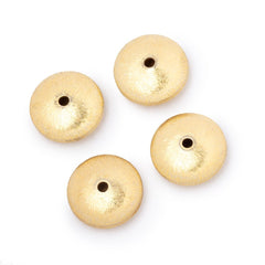 22kt Gold plated Copper Brushed Beads