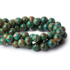 14mm Blue Peruvian Opal ( Opalina ) plain round beads 16 inch 28 pieces AA - Beadsofcambay.com