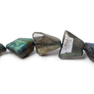 14x10-19x11mm Labradorite Faceted Nugget Beads 8 inch 11 pieces - Beadsofcambay.com