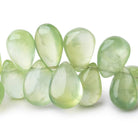 14x10-21x13mm Prehnite Plain Pear Beads 8 inch 36 pieces - Beadsofcambay.com