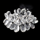 14x10-22x12mm Crystal Quartz faceted pear beads 8 inch 43 pieces - Beadsofcambay.com