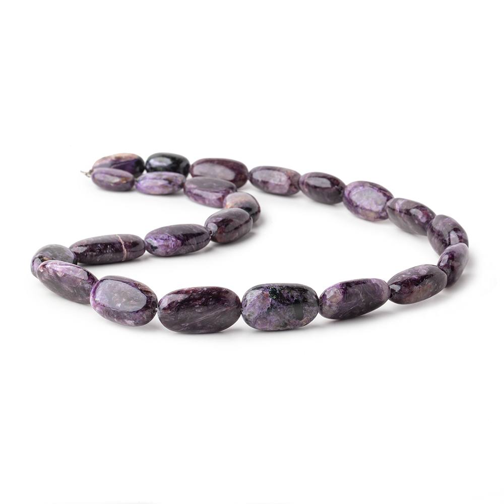 14x10-23x12mm Charoite Plain Nugget Beads 18 inch 23 pieces - Beadsofcambay.com
