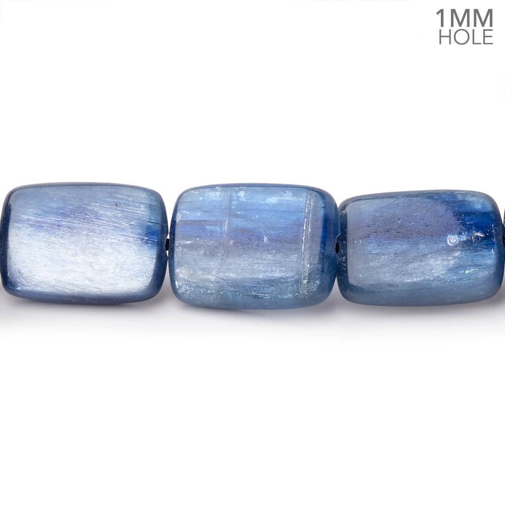 14x10mm Ceylon Blue Kyanite Plain Rectangles 15.5 inch 29 Beads 1mm Hole - Beadsofcambay.com