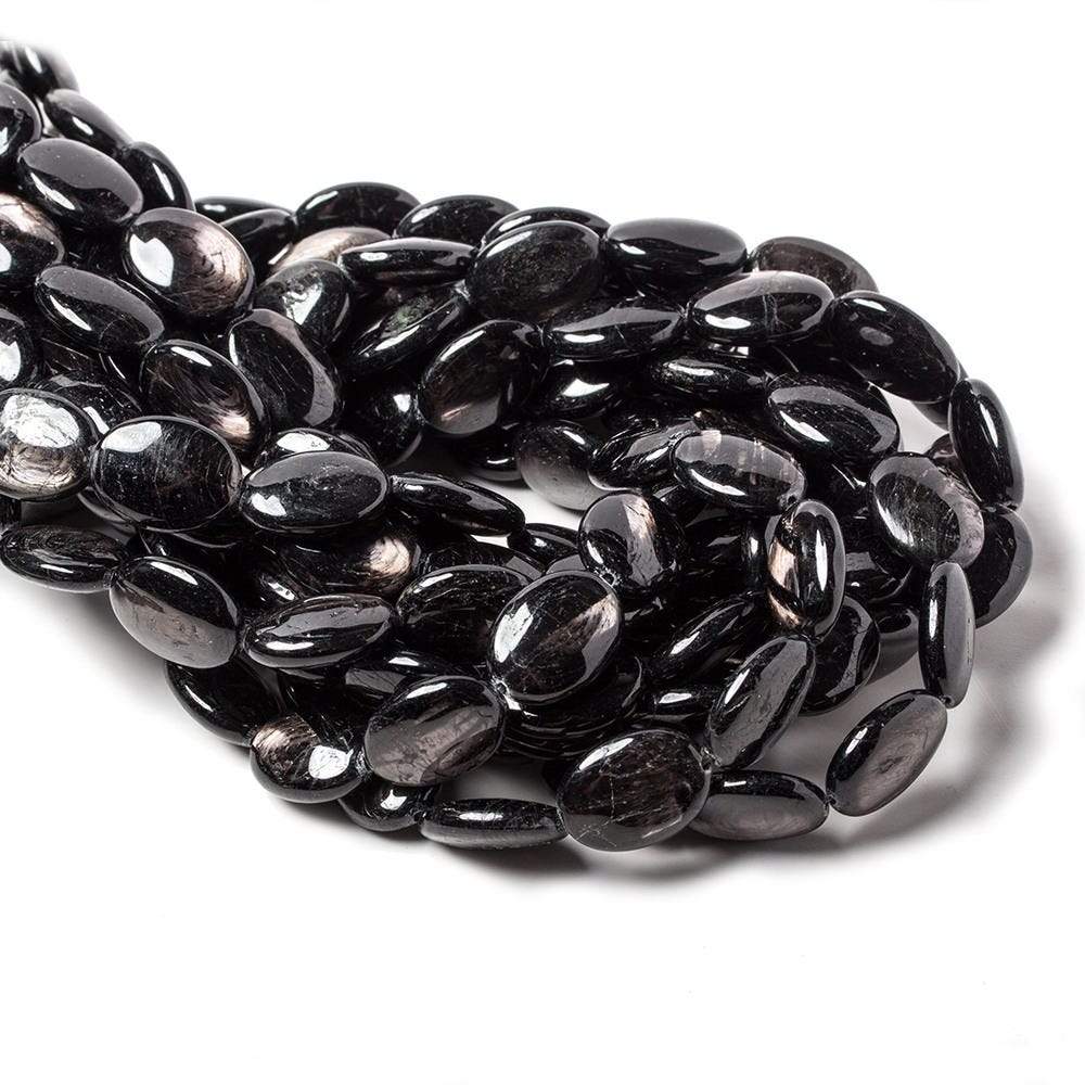 14x10mm Hypersthene plain oval beads 16 inch 29 pieces - Beadsofcambay.com