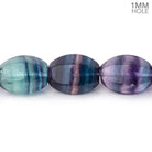 14x10mm Multi Color Fluorite Plain Lantern Beads 15.5 inch 27 pieces AA - Beadsofcambay.com