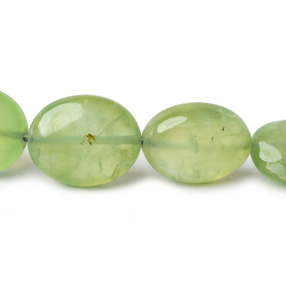 14x10x6-21x17x9mm Prehnite plain ovals 18.25 inch 27 beads AA - Beadsofcambay.com