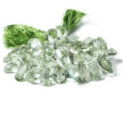 14x10x9mm-18x11x9mm Prasiolite Beads Pear Briolette with Pavilion Facets 45 pieces - Beadsofcambay.com