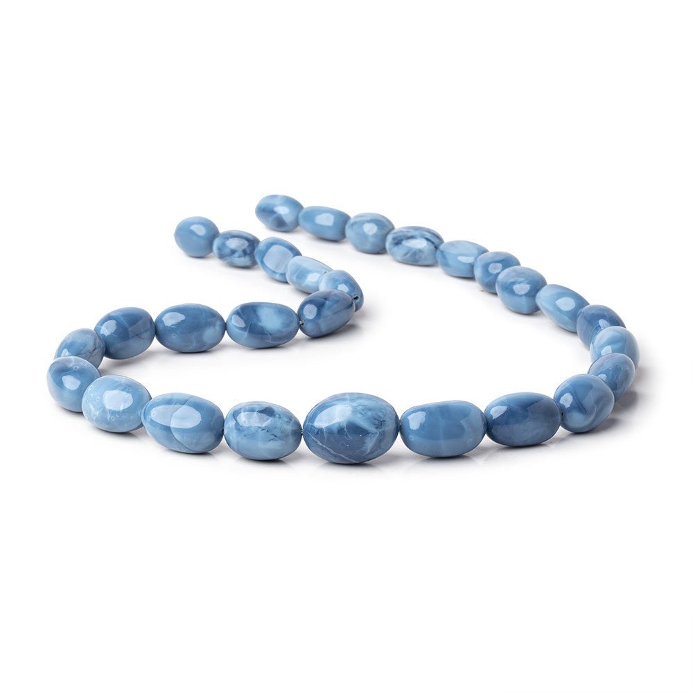 14x11-22x16mm Owyhee Blue Opal Plain Nugget Beads 20 inch 28 pieces AA - Beadsofcambay.com