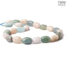 14x12-18x15mm Multi Beryl straight drilled plain nuggets 16 inch 24 large hole beads - Beadsofcambay.com