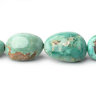 14x12-27x19mm Persian Turquoise Plain Nuggets 18 inch 25 beads - Beadsofcambay.com