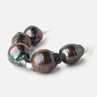 14x13-19x15mm Peacock Ultra Baroque 2.5mm Large Hole Pearls 5 Beads - Beadsofcambay.com