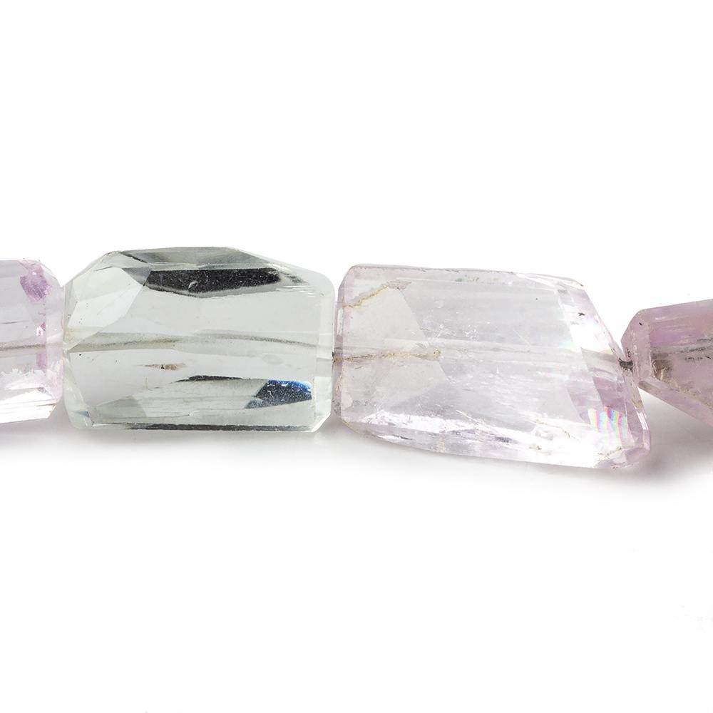 14x13-20x12mm Kunzite Faceted Nugget Beads 8 inch 13 pieces A - Beadsofcambay.com