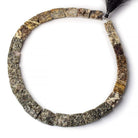 14x19-21x24mm Natural Crystal & Polished Ocean Jasper fancy shape Collar 25 beads AA - Beadsofcambay.com