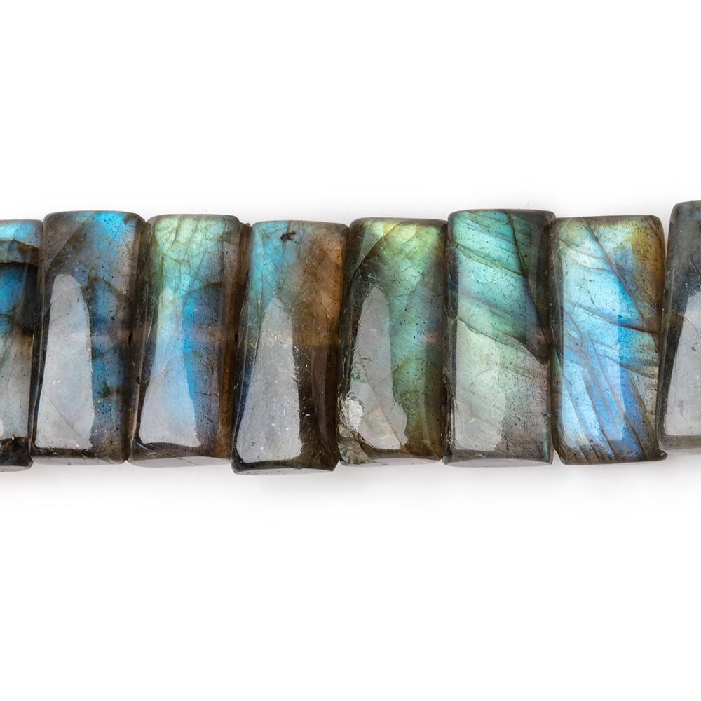 14x6mm Labradorite Plain Rectangles 8 inch 34 Beads AA - Beadsofcambay.com