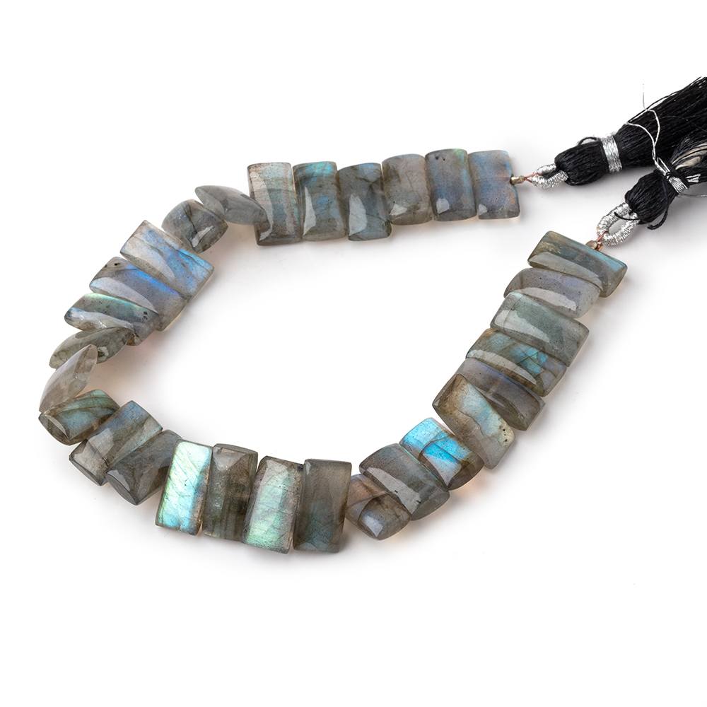 14x7mm Labradorite Plain Rectangles 8 inch 28 Beads AA - Beadsofcambay.com