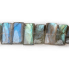 14x7mm Labradorite Plain Rectangles 8 inch 28 Beads AA - Beadsofcambay.com