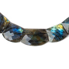 14x8-23x13mm Labradorite Faceted Fancy Cut Horizontal Collar 39 beads AA - Beadsofcambay.com